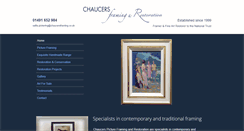 Desktop Screenshot of chaucersframing.co.uk