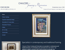 Tablet Screenshot of chaucersframing.co.uk